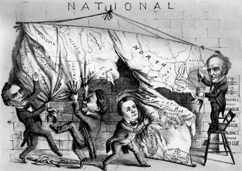 1860 U.S. presidential election cartoon